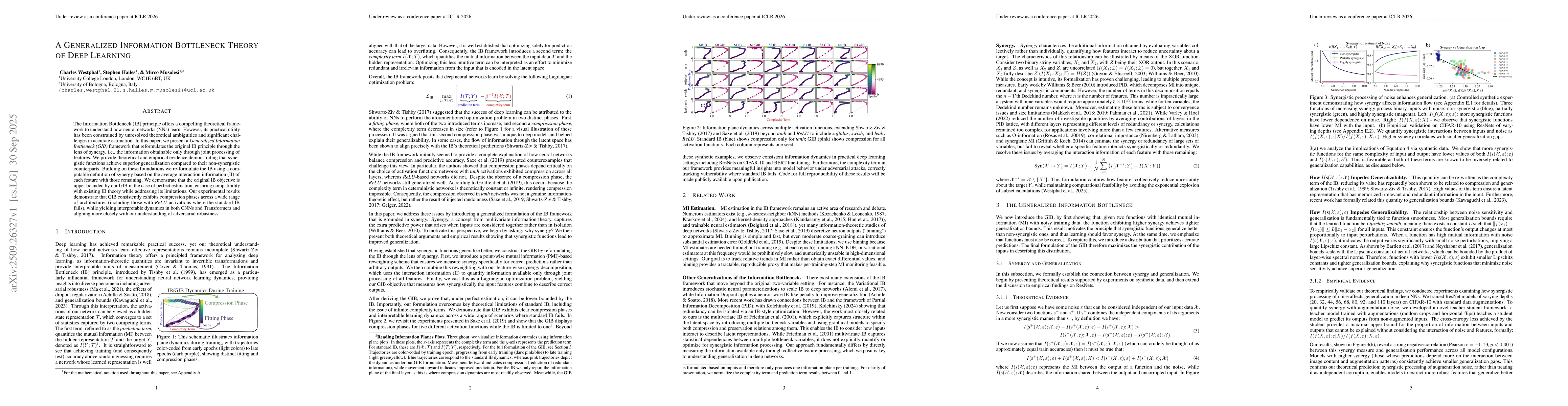 Thumbnail for A Generalized Information Bottleneck Theory of Deep Learning