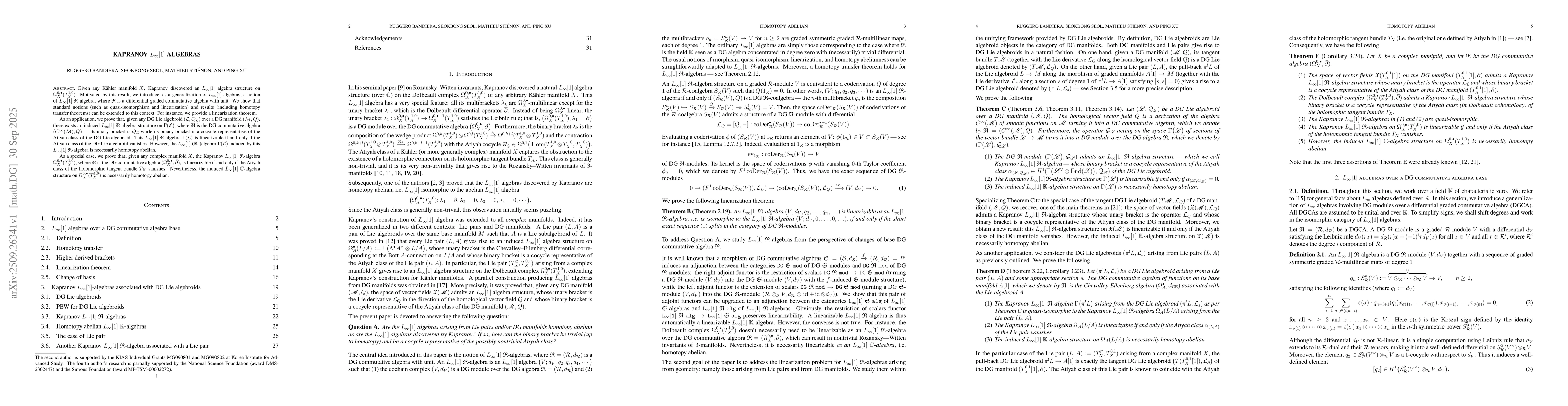 Thumbnail for Kapranov $L_{\infty}[1]$ algebras