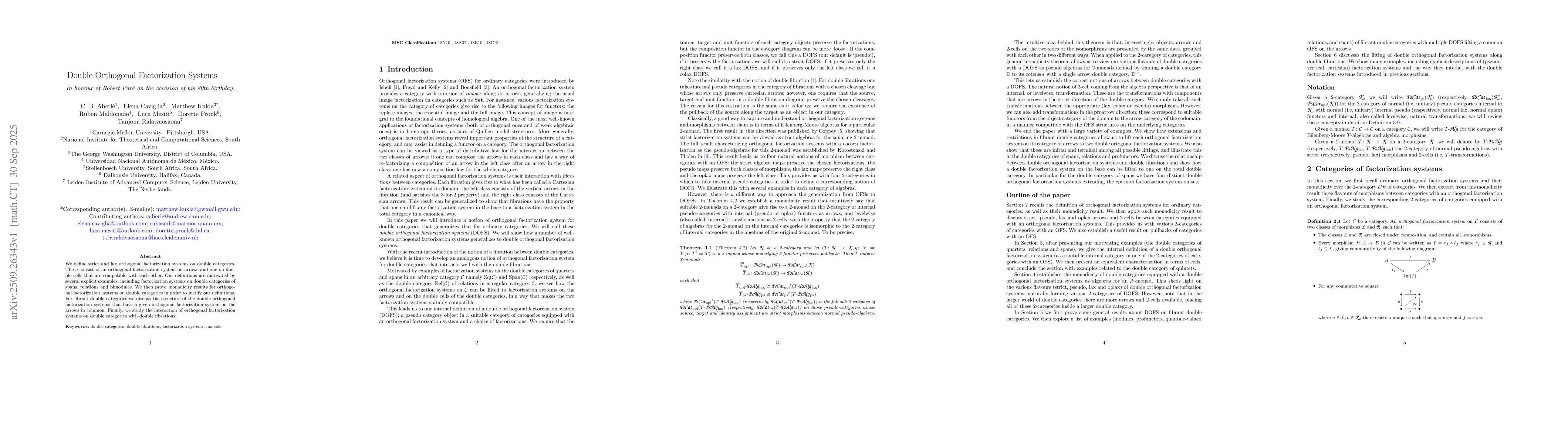 Thumbnail for Double Orthogonal Factorization Systems