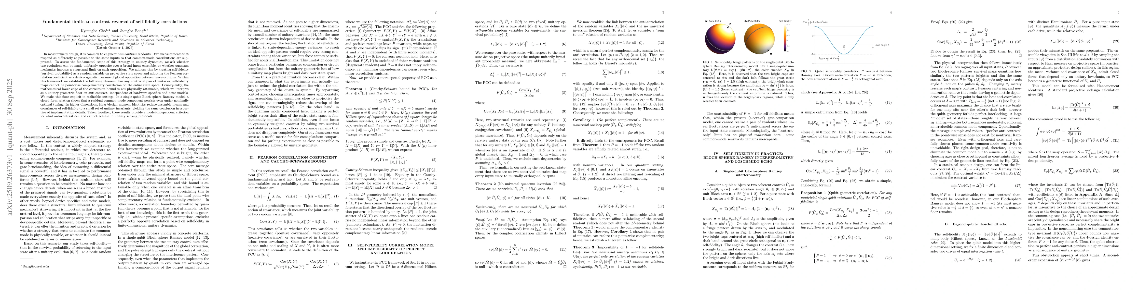 Thumbnail for Fundamental limits to contrast reversal of self-fidelity correlations