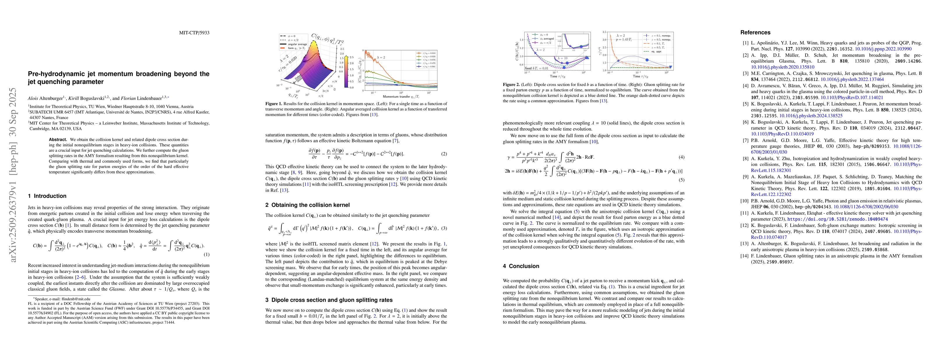 Thumbnail for Pre-hydrodynamic jet momentum broadening beyond the jet quenching
  parameter
