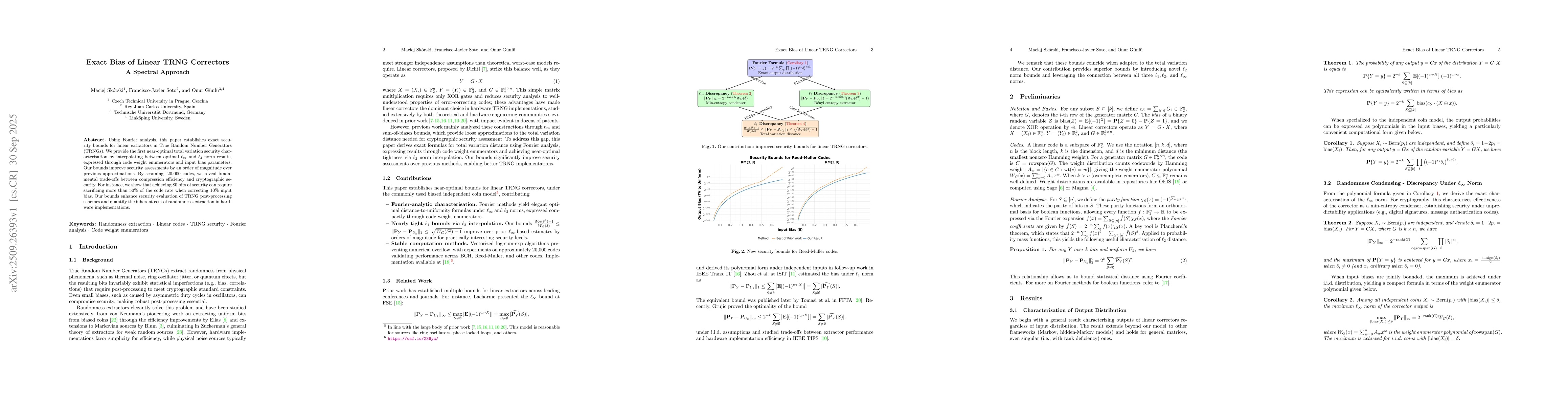 Thumbnail for Exact Bias of Linear TRNG Correctors -- Spectral Approach