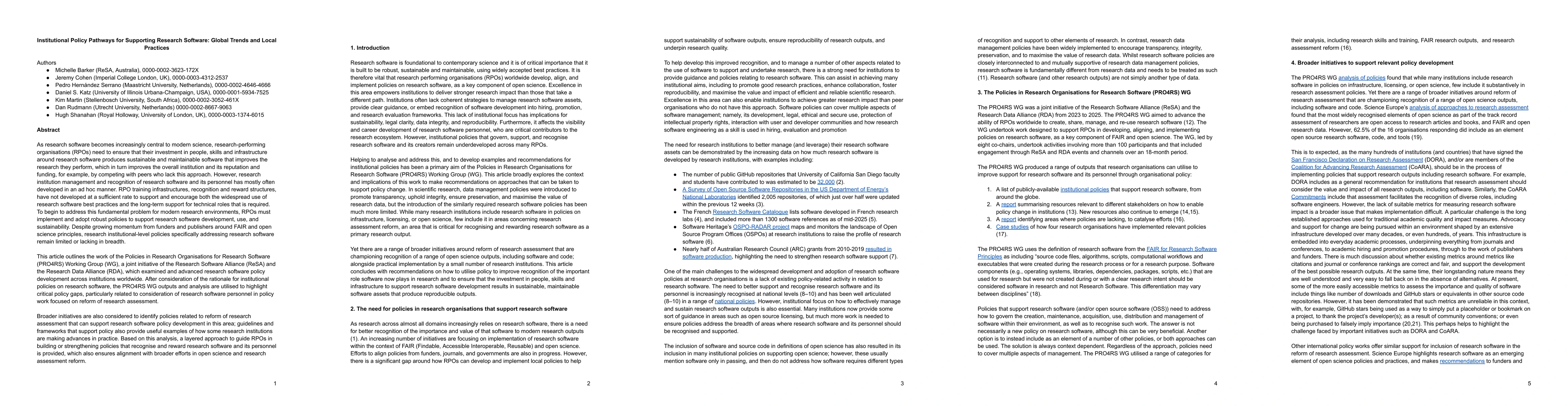 Thumbnail for Institutional Policy Pathways for Supporting Research Software: Global
  Trends and Local Practices