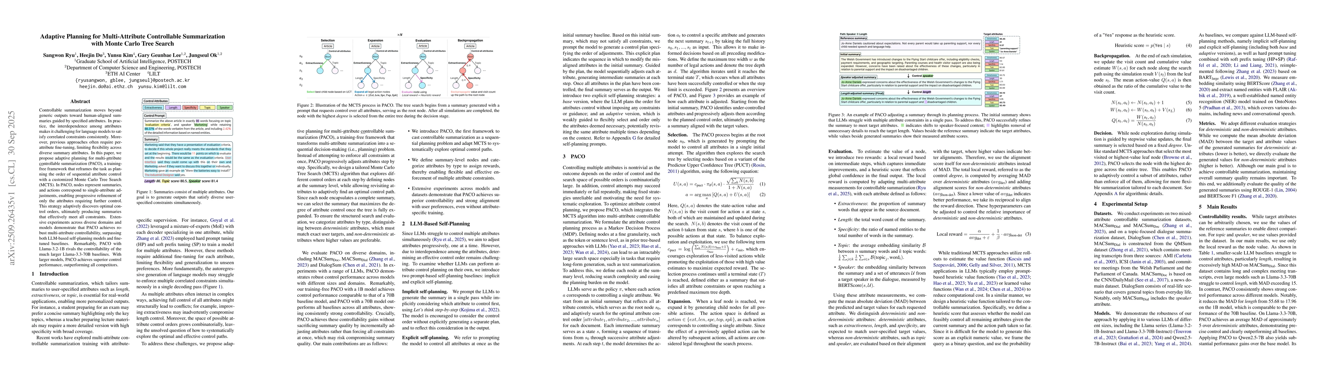 Thumbnail for Adaptive Planning for Multi-Attribute Controllable Summarization with
  Monte Carlo Tree Search