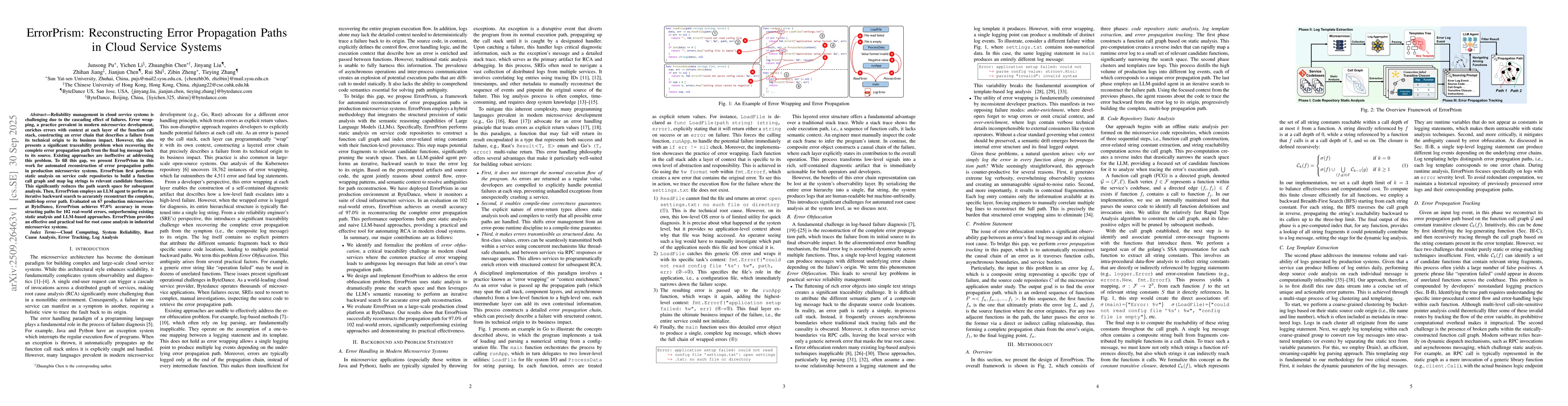 Thumbnail for ErrorPrism: Reconstructing Error Propagation Paths in Cloud Service
  Systems