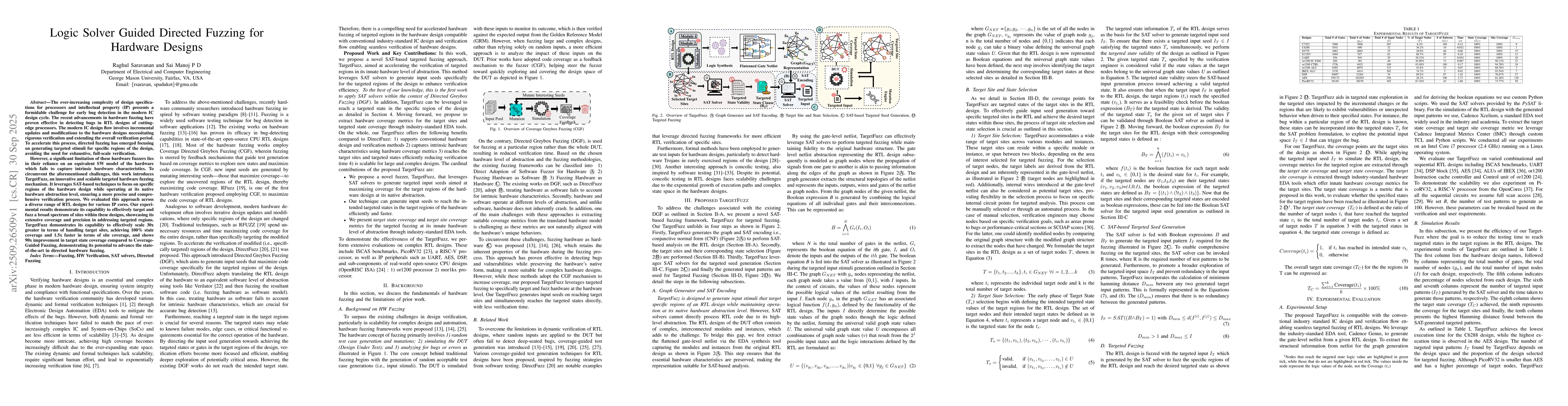 Thumbnail for Logic Solver Guided Directed Fuzzing for Hardware Designs