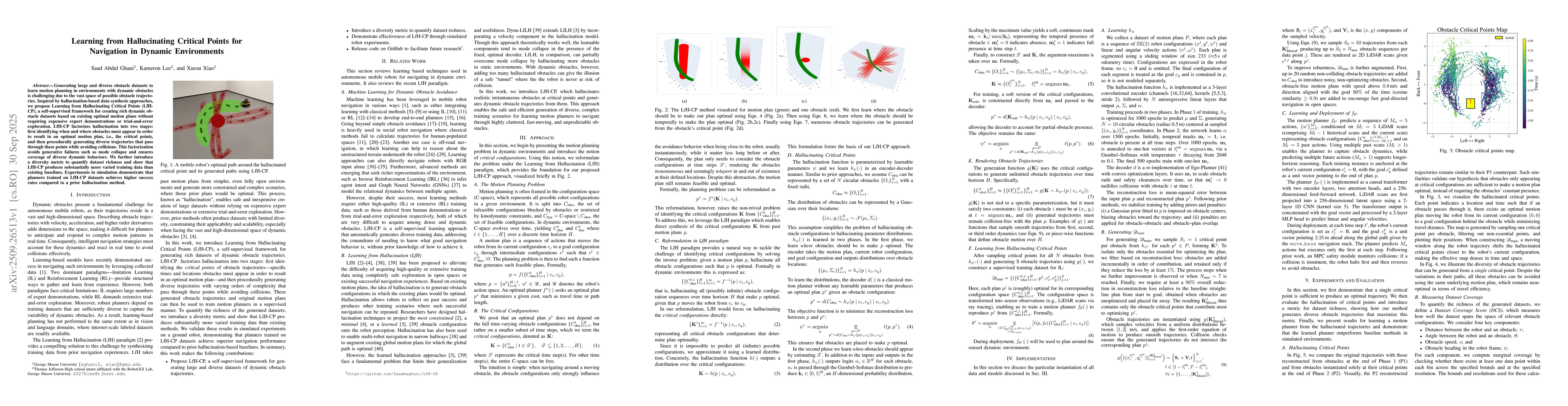 Thumbnail for Learning from Hallucinating Critical Points for Navigation in Dynamic
  Environments