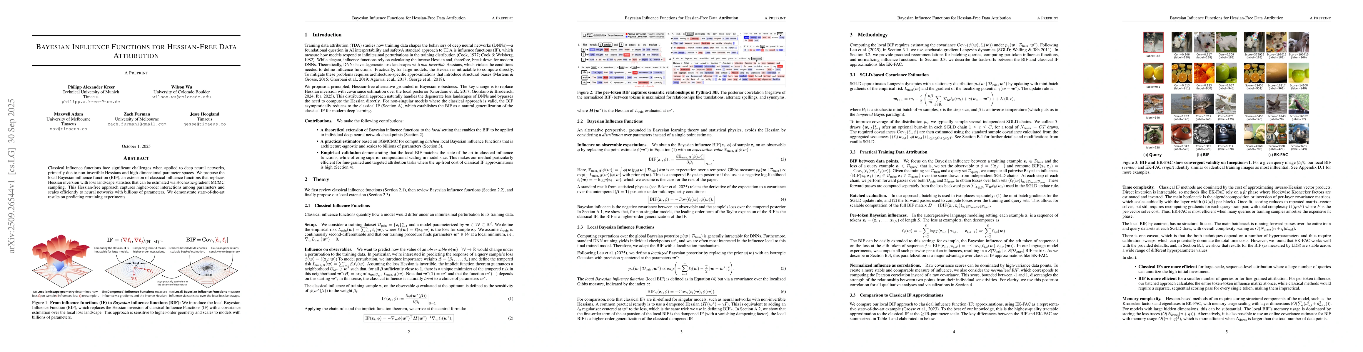 Thumbnail for Bayesian Influence Functions for Hessian-Free Data Attribution