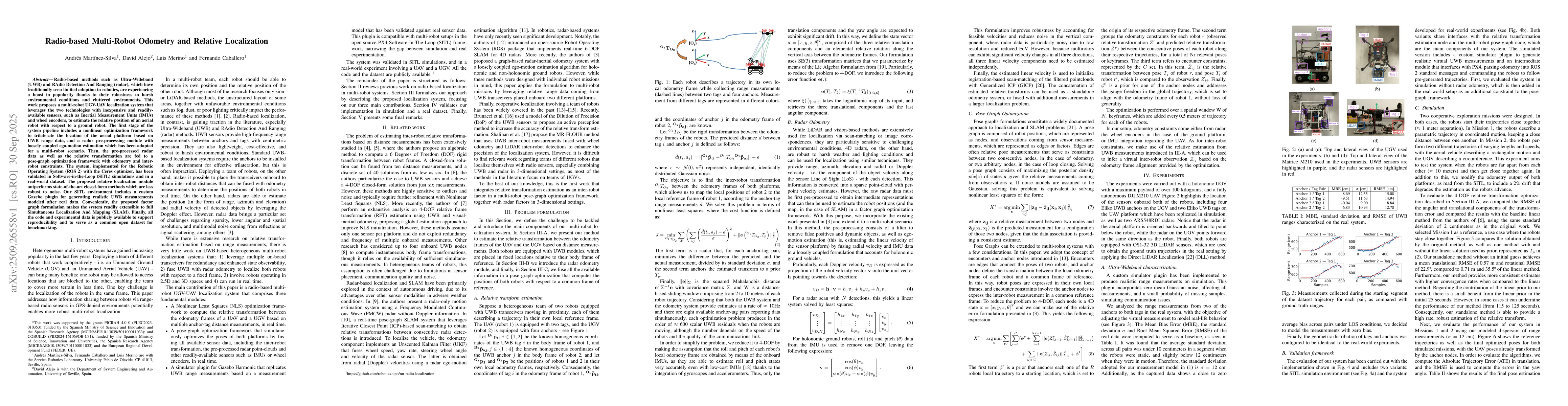 Thumbnail for Radio-based Multi-Robot Odometry and Relative Localization