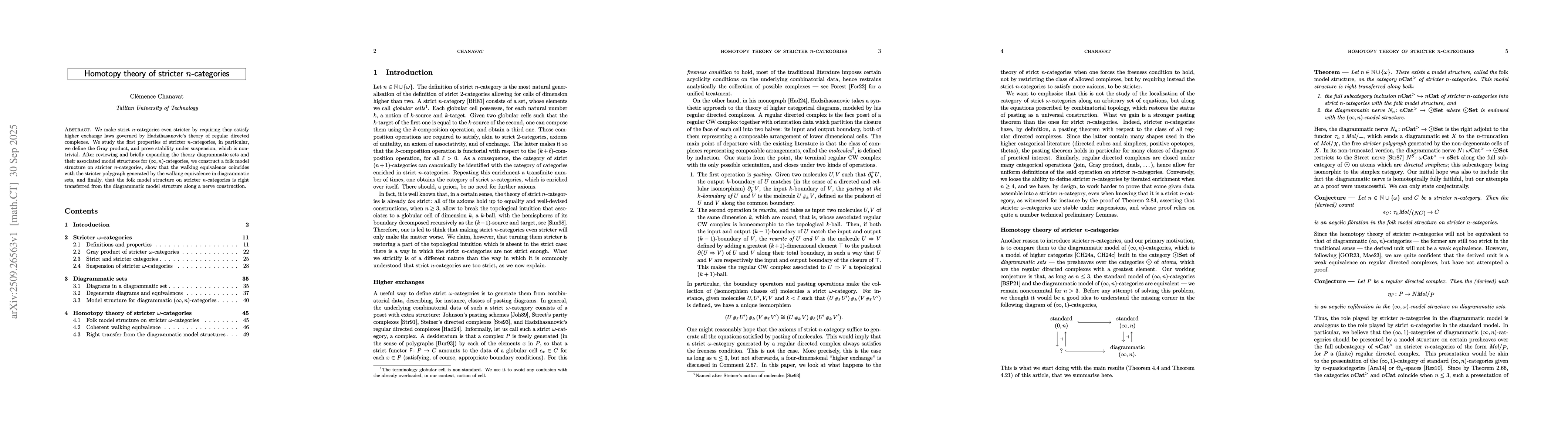 Thumbnail for Homotopy theory of stricter $n$-categories