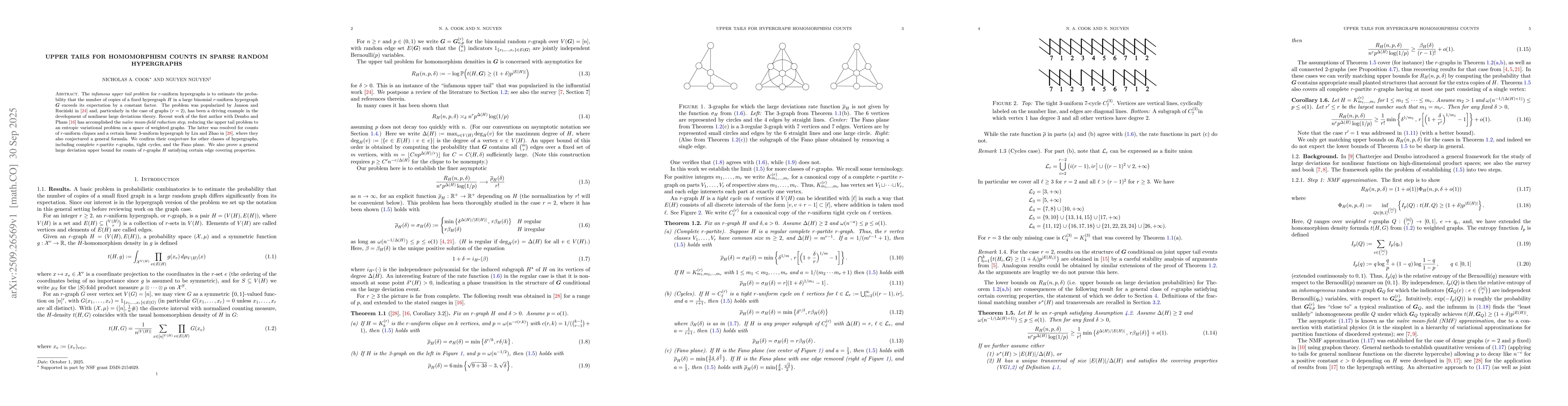 Thumbnail for Upper tails for homomorphism counts in sparse random hypergraphs
