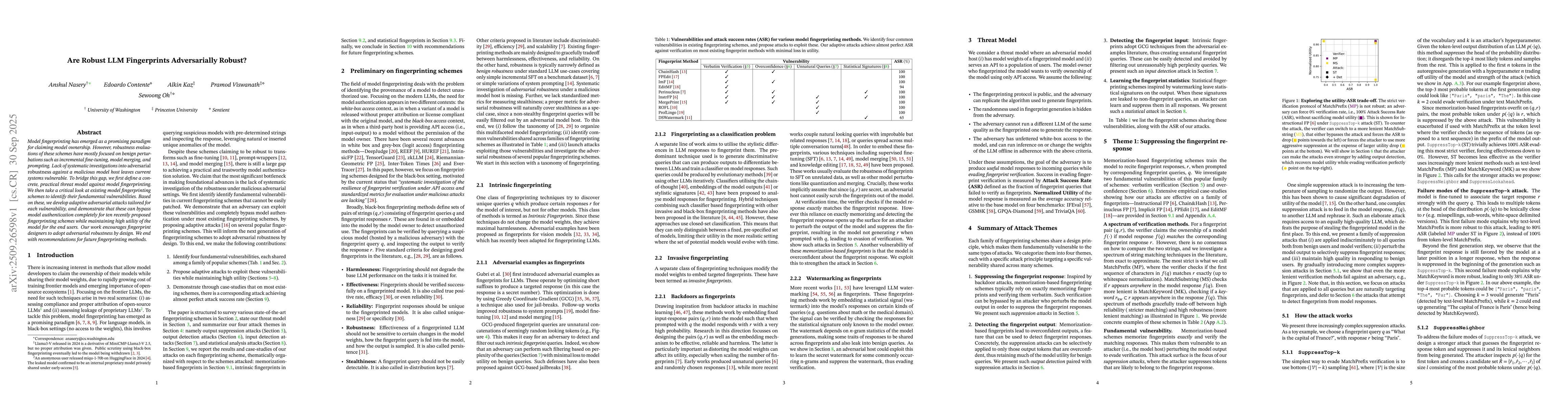 Thumbnail for Are Robust LLM Fingerprints Adversarially Robust?