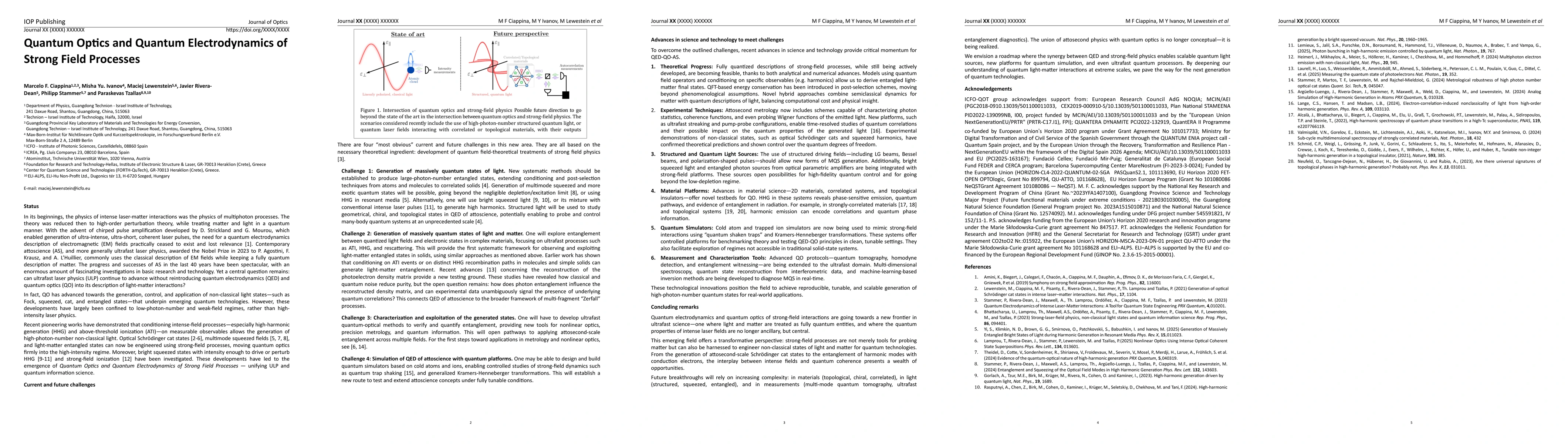 Thumbnail for Quantum Optics and Quantum Electrodynamics of Strong Field Processes