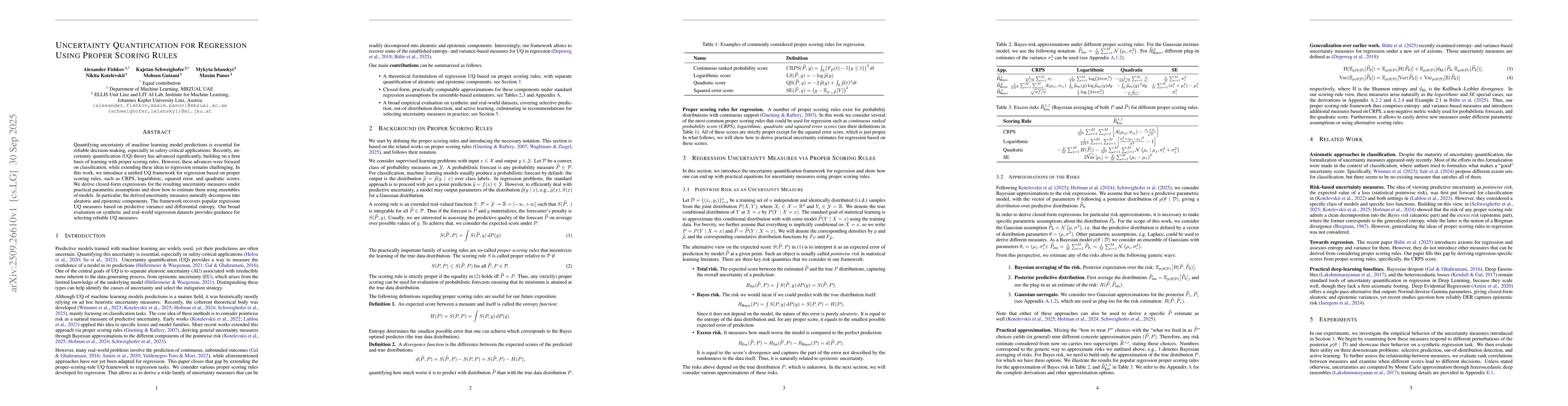 Thumbnail for Uncertainty Quantification for Regression using Proper Scoring Rules