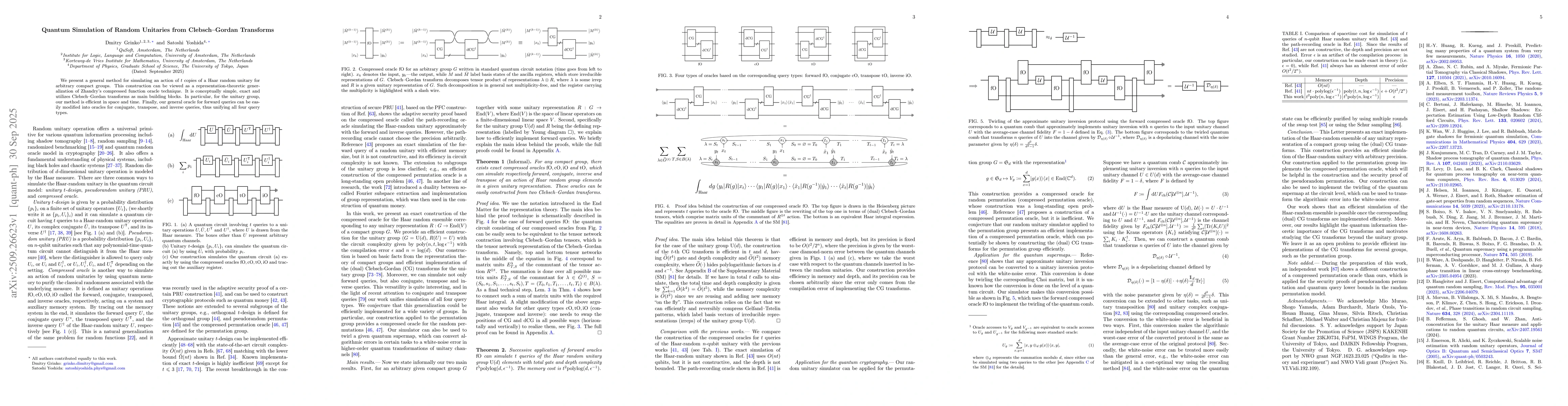 Thumbnail for Quantum Simulation of Random Unitaries from Clebsch-Gordan Transforms