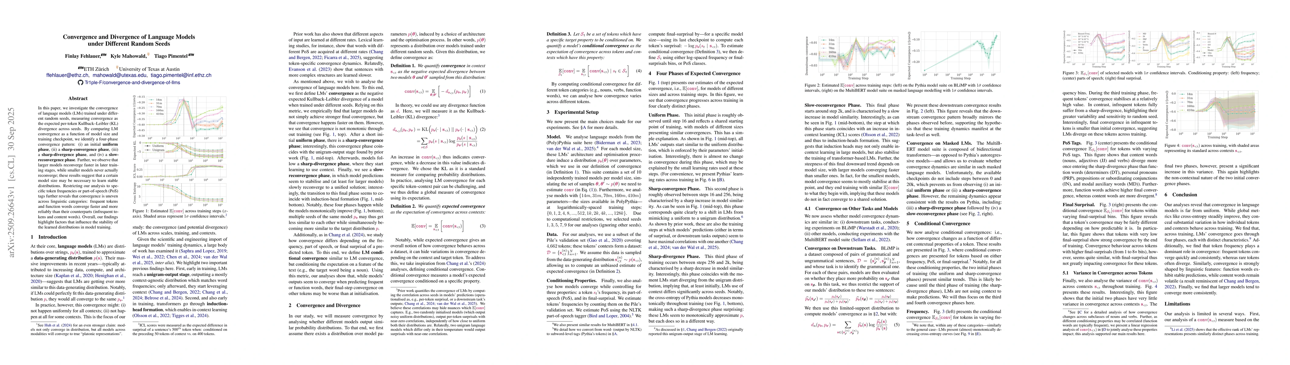 Thumbnail for Convergence and Divergence of Language Models under Different Random
  Seeds