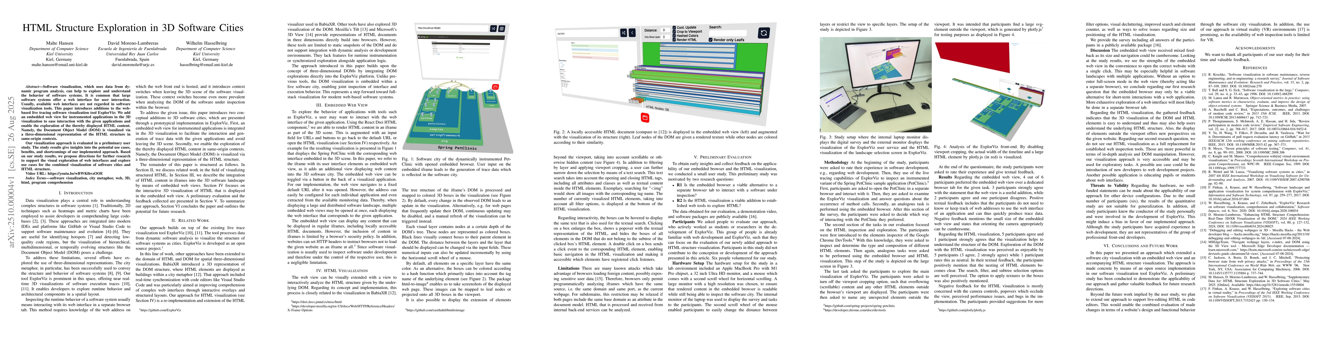 Thumbnail for HTML Structure Exploration in 3D Software Cities