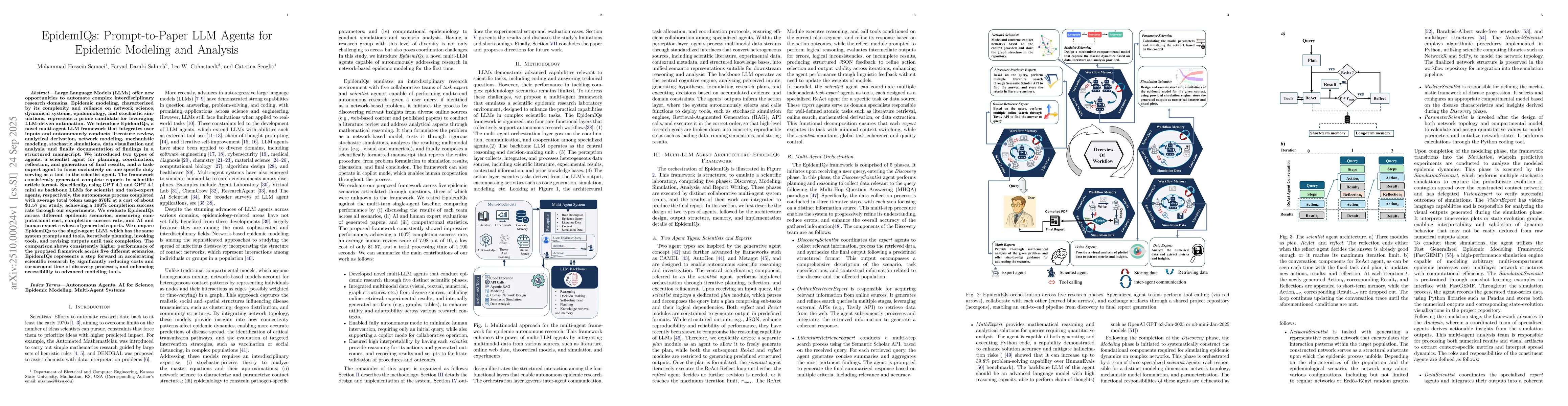 Thumbnail for EpidemIQs: Prompt-to-Paper LLM Agents for Epidemic Modeling and Analysis