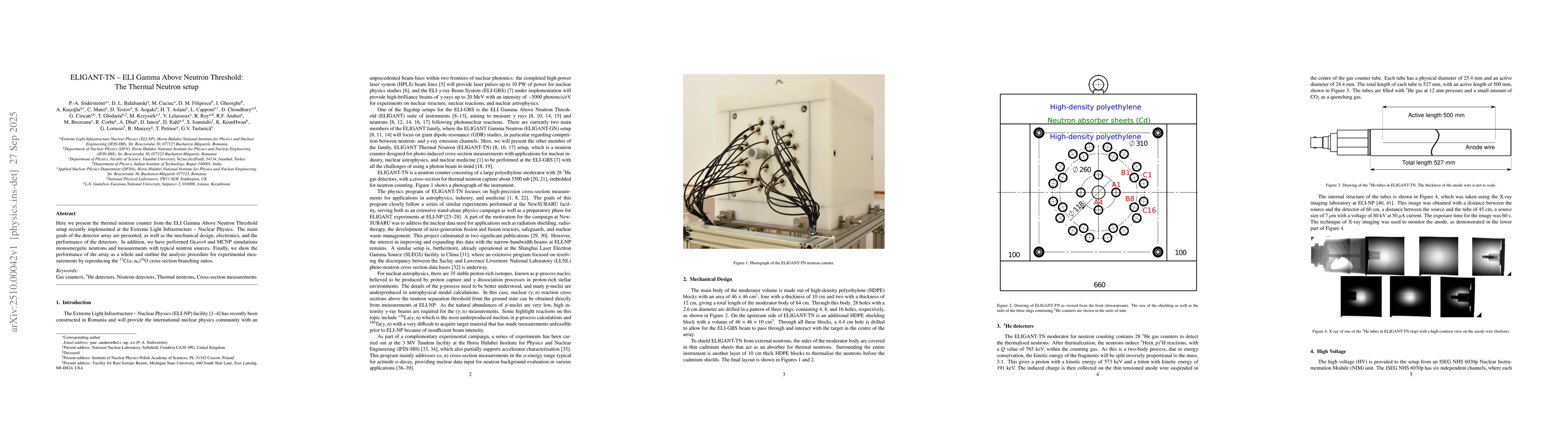 Thumbnail for ELIGANT-TN -- ELI Gamma Above Neutron Threshold: The Thermal Neutron
  setup