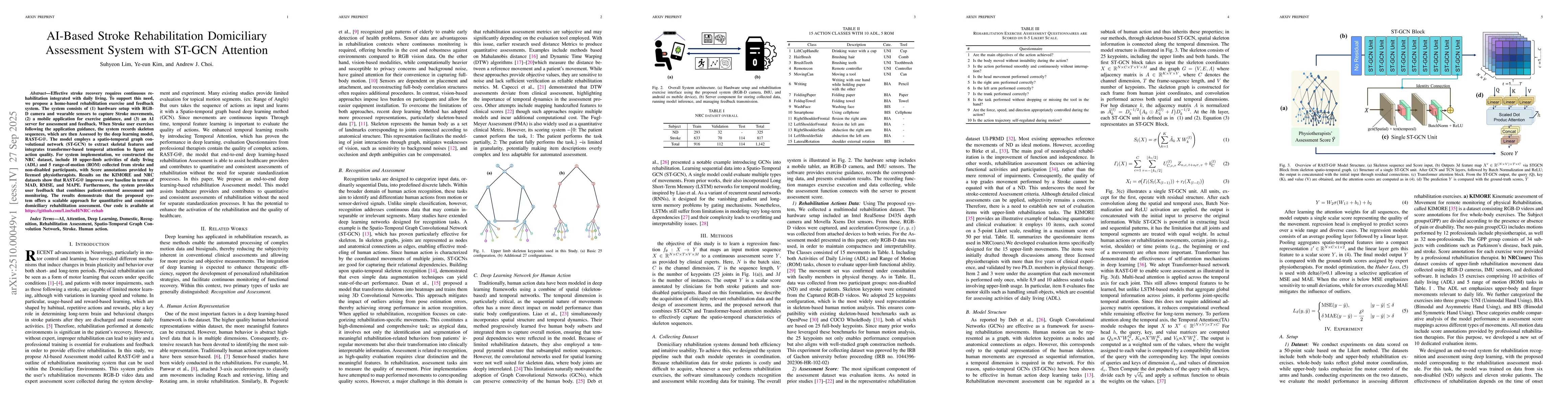 Thumbnail for AI-Based Stroke Rehabilitation Domiciliary Assessment System with ST_GCN
  Attention