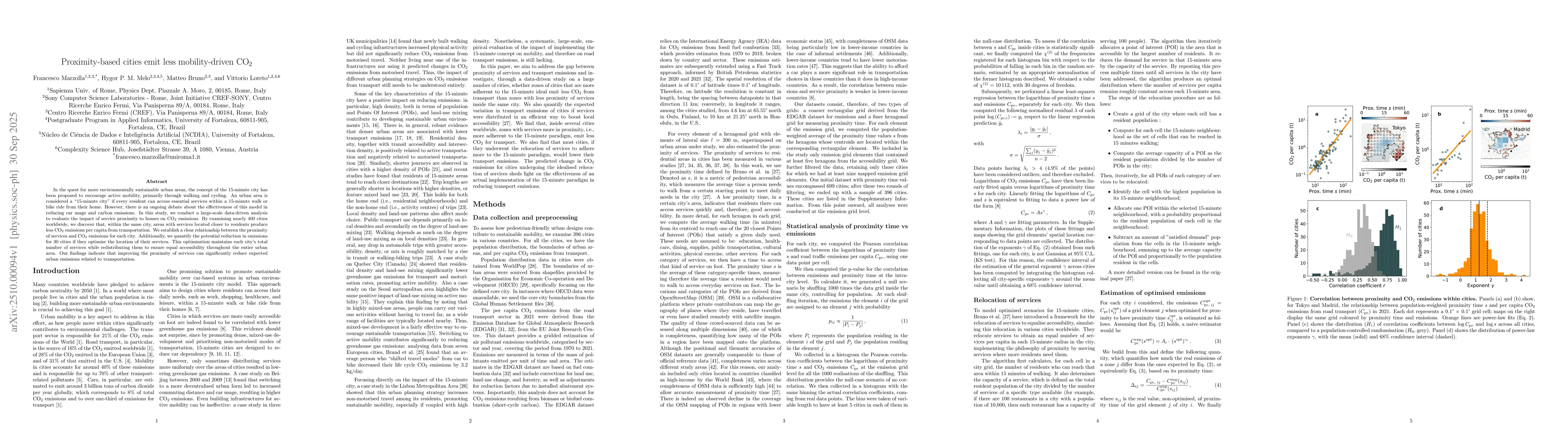 Thumbnail for Proximity-based cities emit less mobility-driven CO$_2$
