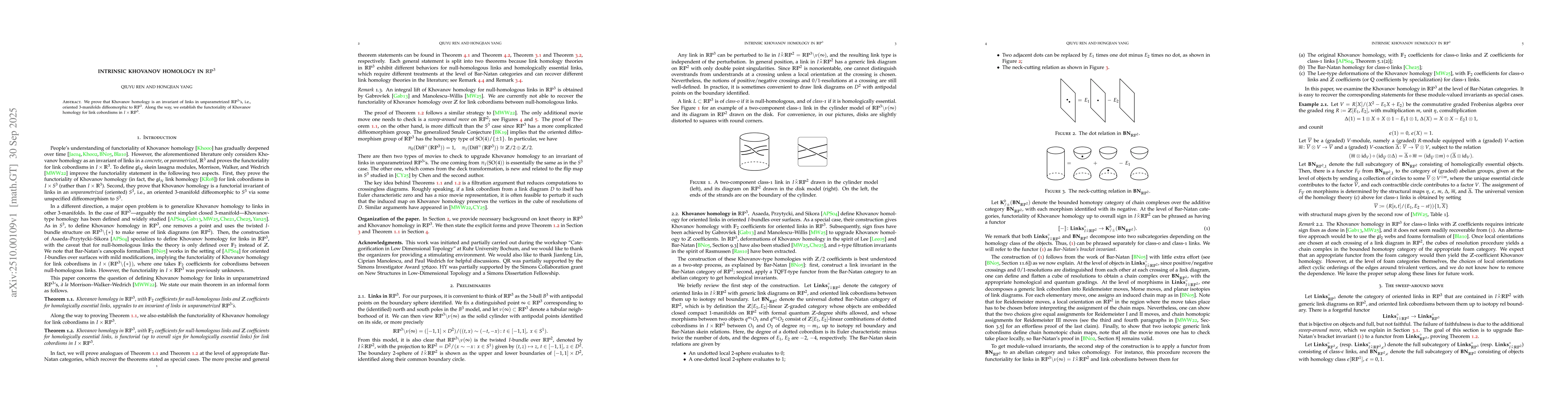 Thumbnail for Intrinsic Khovanov homology in $\mathbb{RP}^3$
