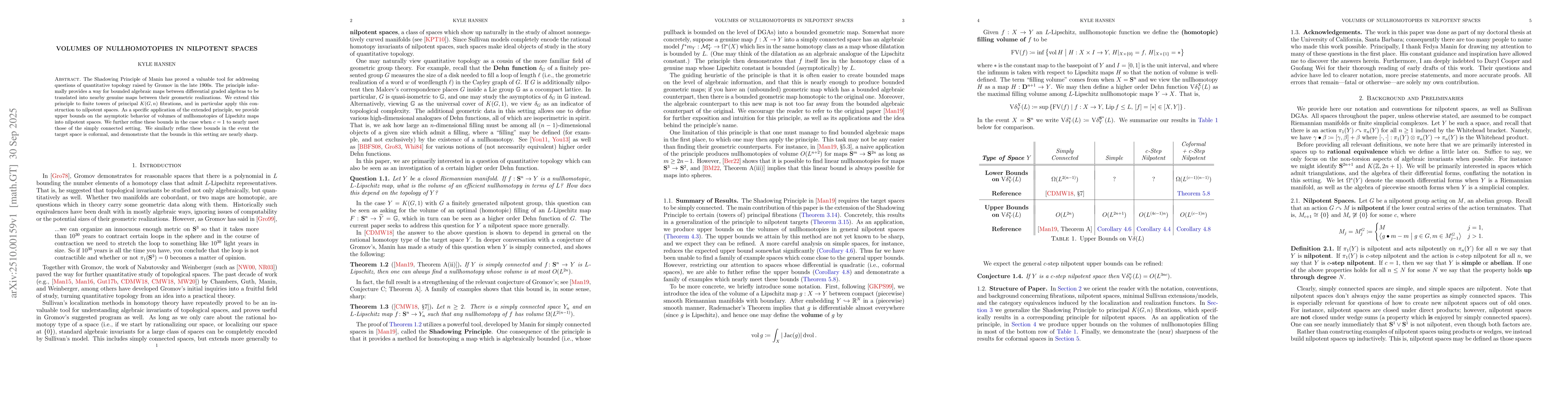 Thumbnail for Volumes of Nullhomotopies in Nilpotent Spaces
