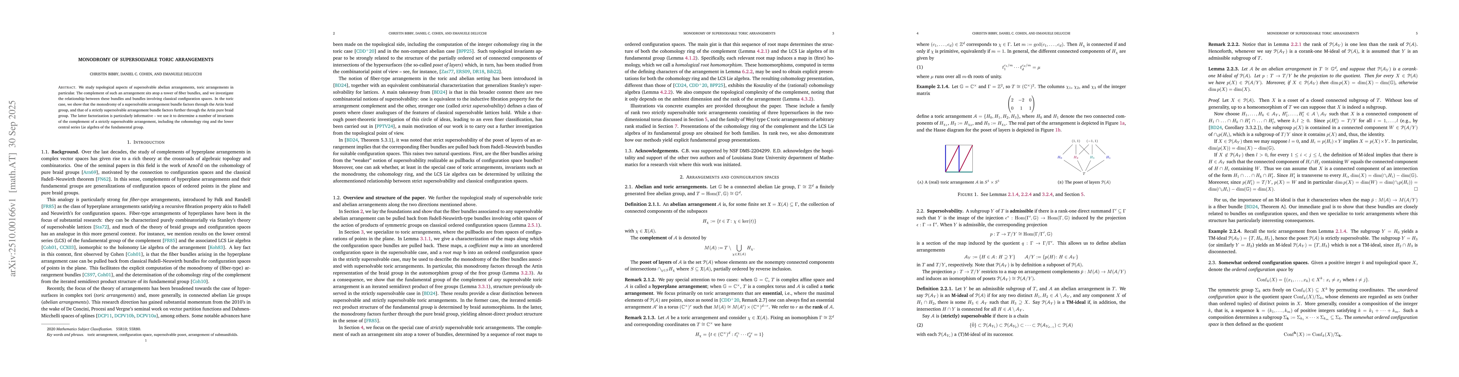 Thumbnail for Monodromy of supersolvable toric arrangements