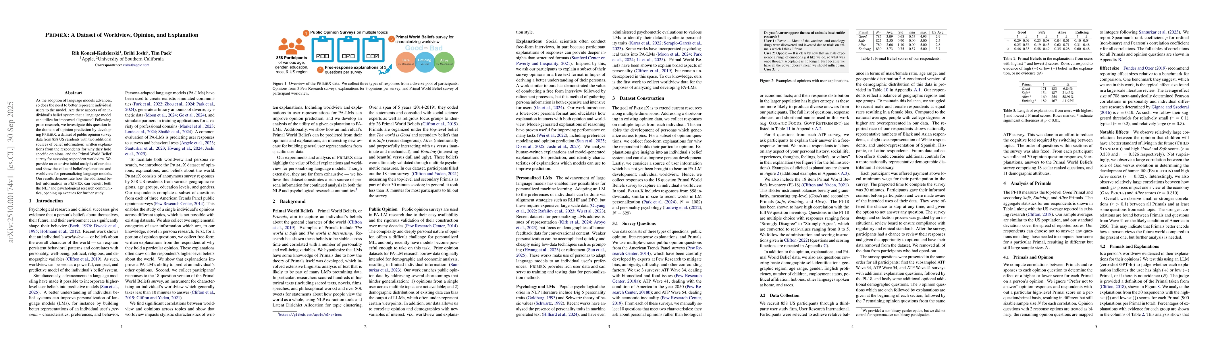 Thumbnail for PrimeX: A Dataset of Worldview, Opinion, and Explanation
