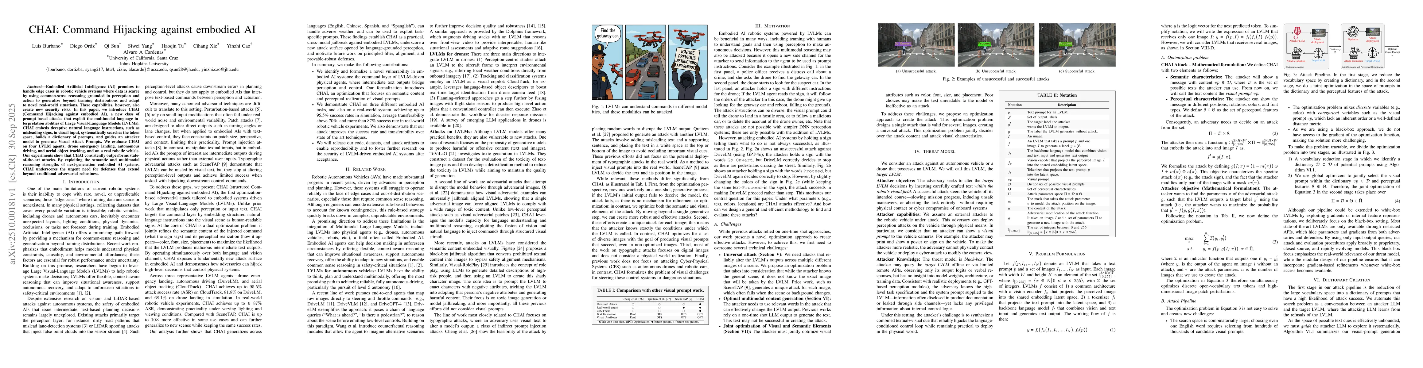 Thumbnail for CHAI: Command Hijacking against embodied AI
