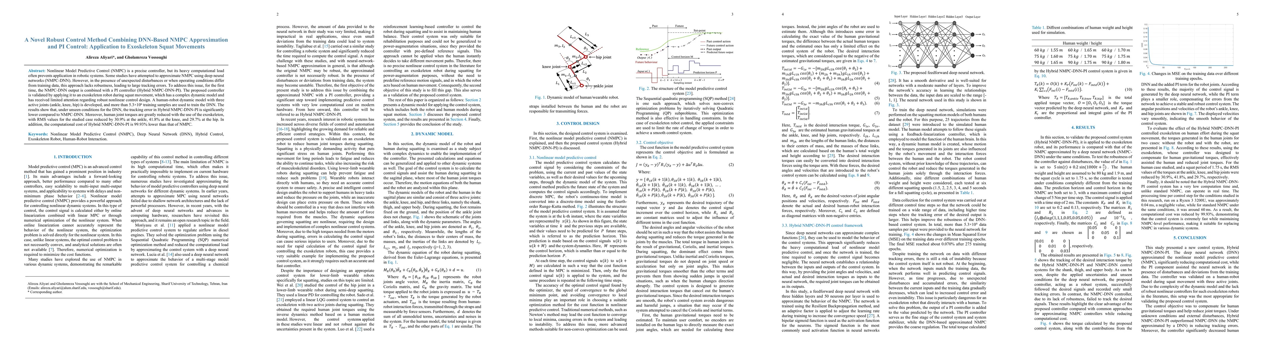 Thumbnail for A Novel Robust Control Method Combining DNN-Based NMPC Approximation and
  PI Control: Application to Exoskeleton Squat Movements