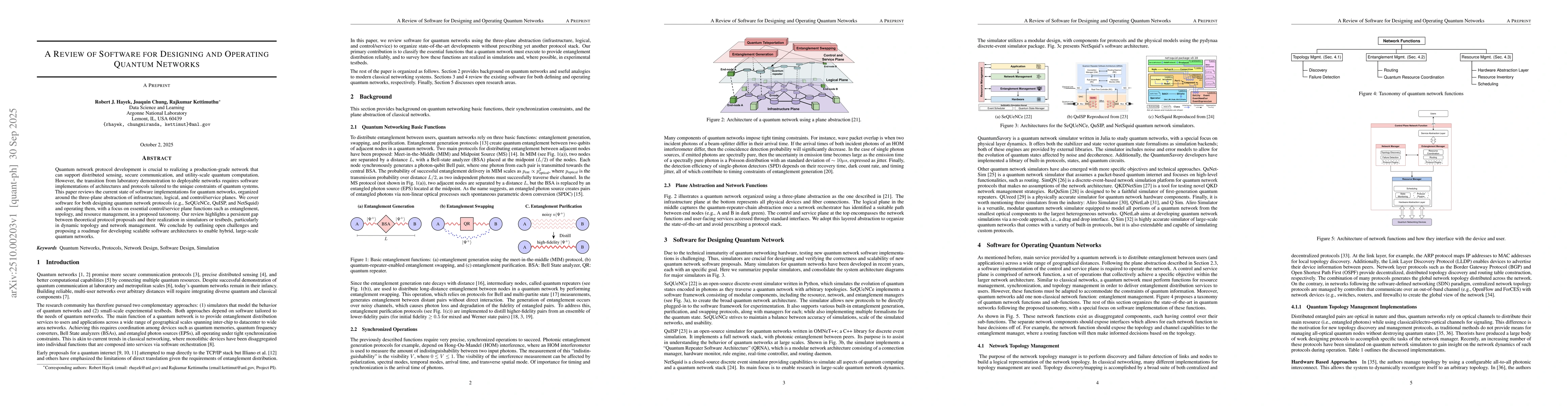 Thumbnail for A Review of Software for Designing and Operating Quantum Networks