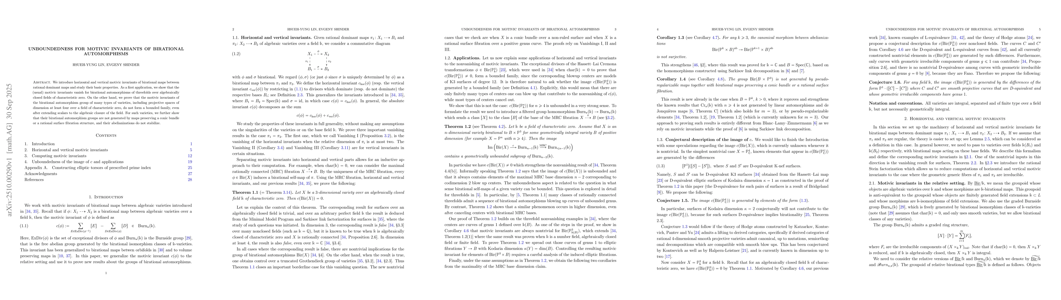 Thumbnail for Unboundedness for motivic invariants of birational automorphisms