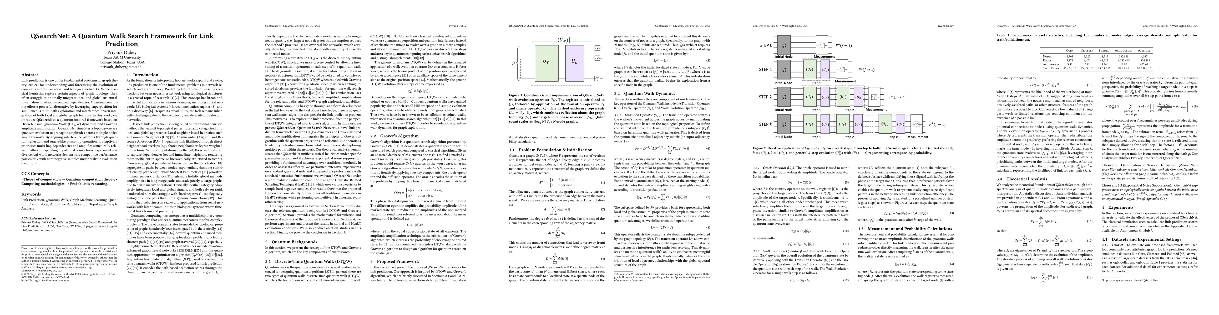 Thumbnail for QSearchNet: A Quantum Walk Search Framework for Link Prediction
