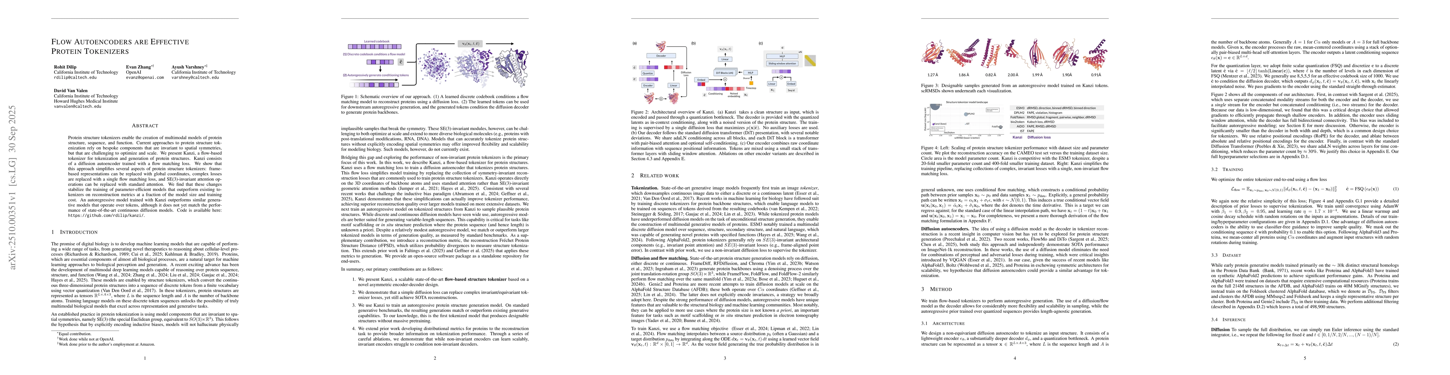 Thumbnail for Flow Autoencoders are Effective Protein Tokenizers