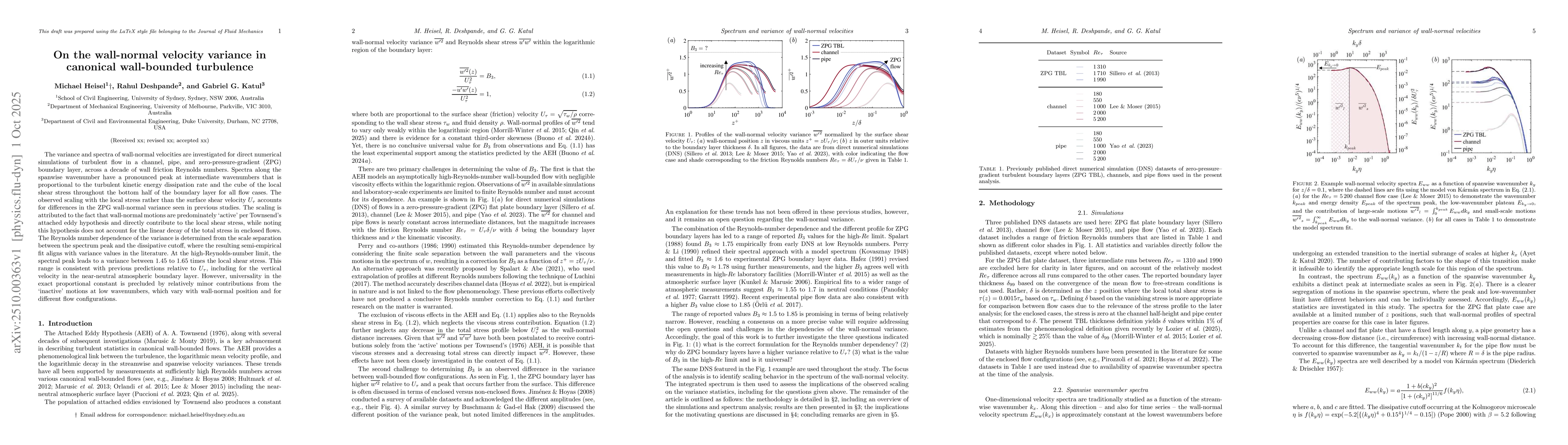 Thumbnail for On the wall-normal velocity variance in canonical wall-bounded
  turbulence