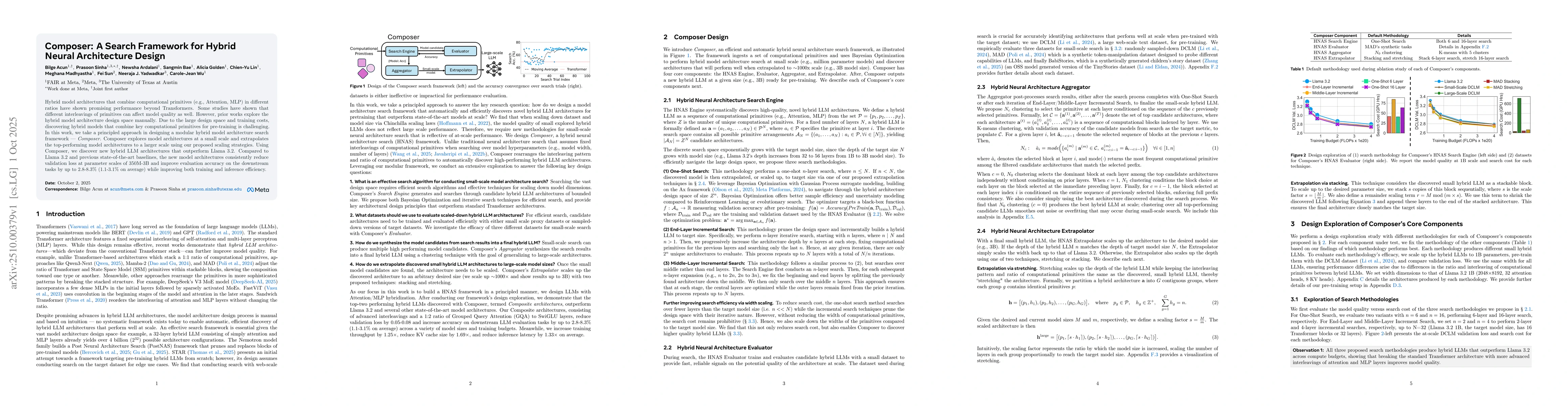 Thumbnail for Composer: A Search Framework for Hybrid Neural Architecture Design