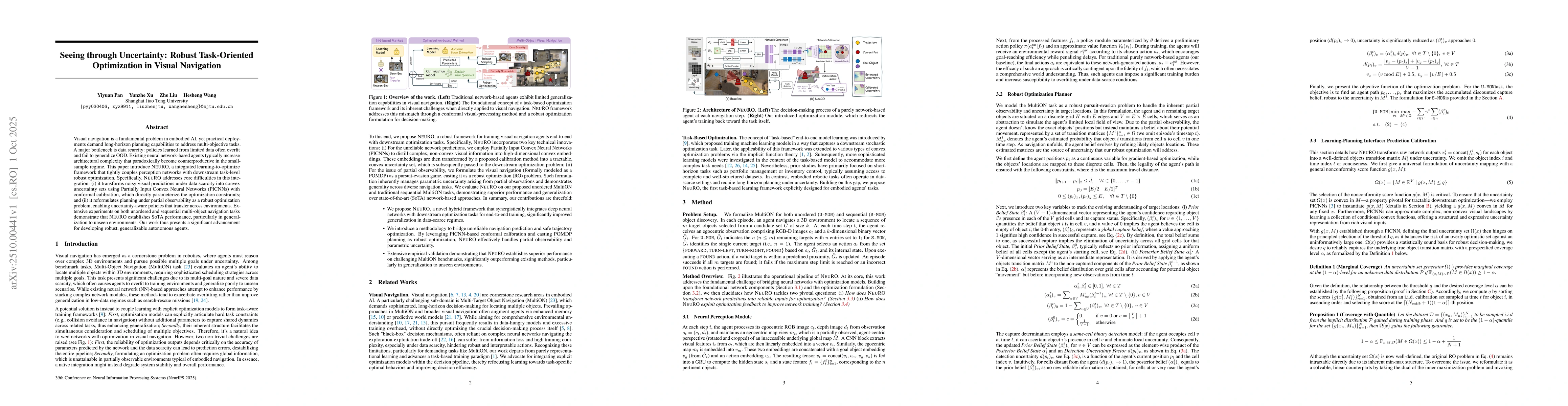 Thumbnail for Seeing through Uncertainty: Robust Task-Oriented Optimization in Visual
  Navigation