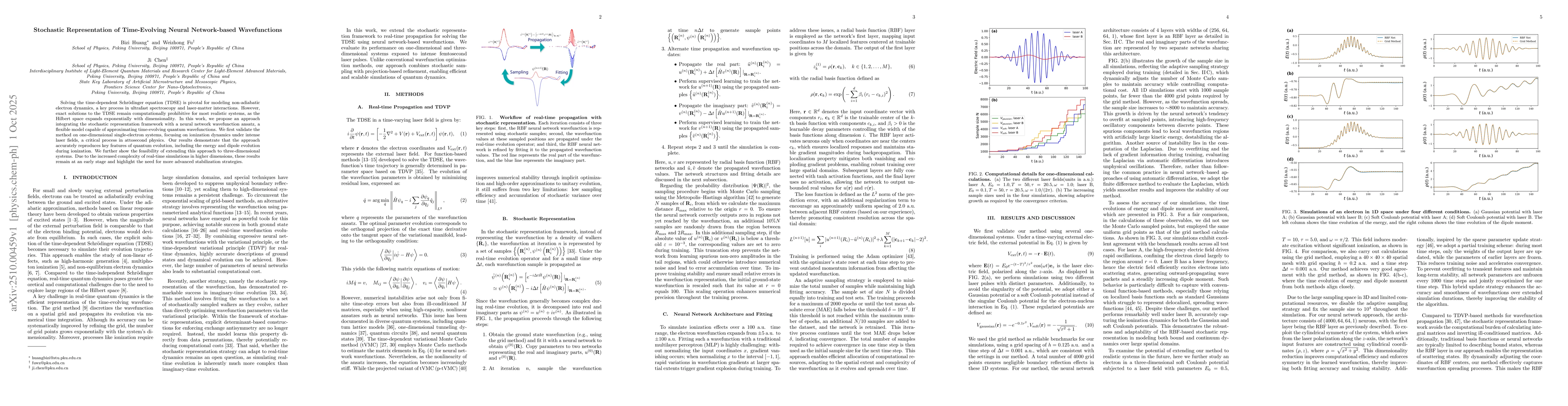 Thumbnail for Stochastic Representation of Time-Evolving Neural Network-based
  Wavefunctions