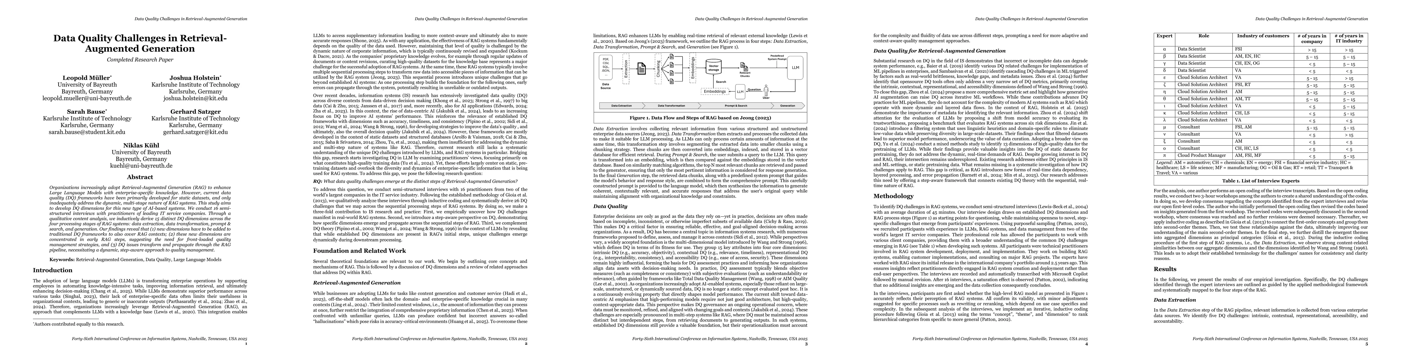 Thumbnail for Data Quality Challenges in Retrieval-Augmented Generation