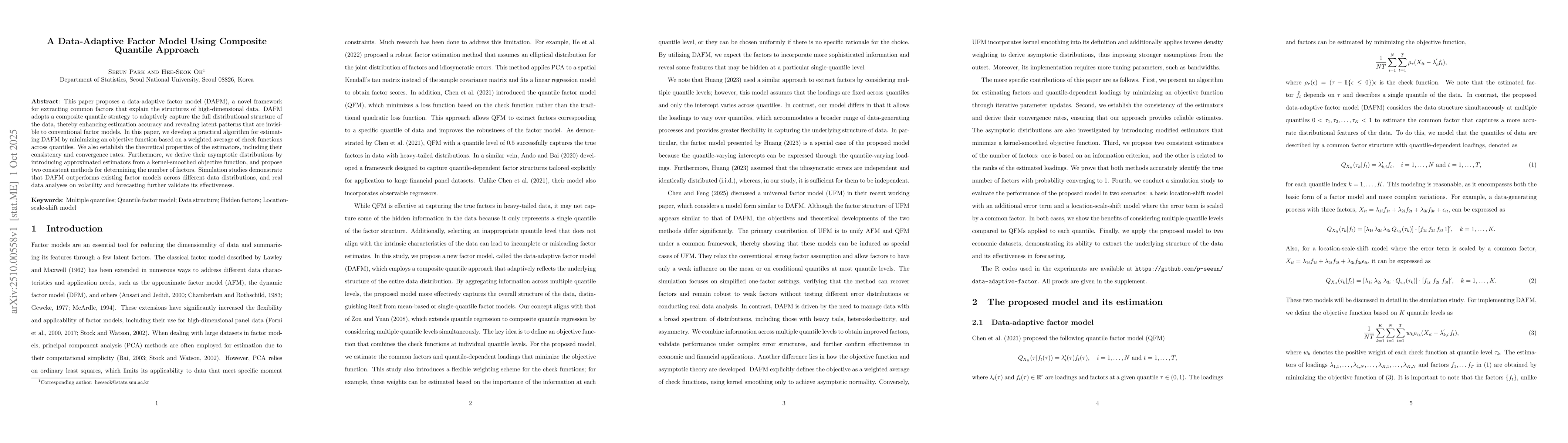 Thumbnail for A Data-Adaptive Factor Model Using Composite Quantile Approach