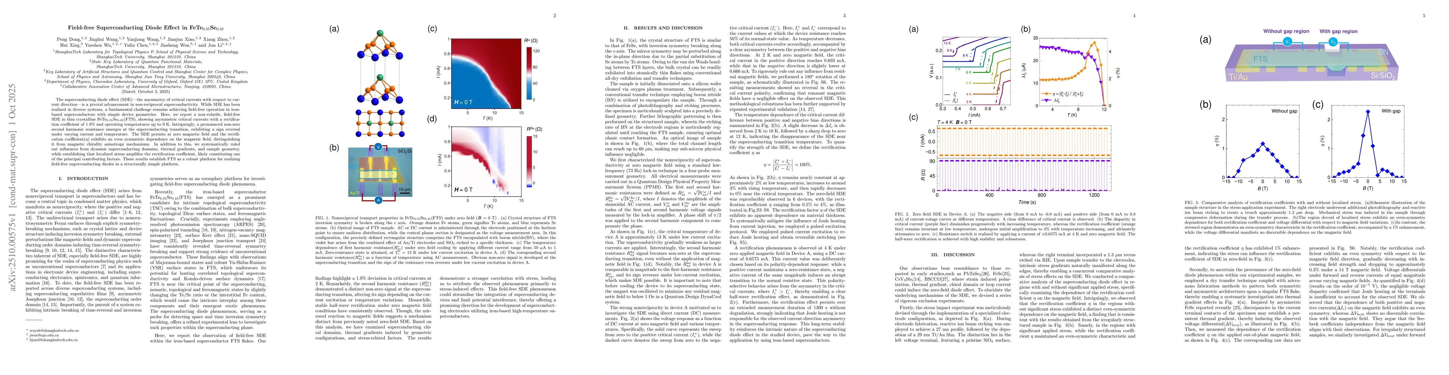 Thumbnail for Field-free Superconducting Diode Effect in FeTe$_{0.55}$Se$_{0.45}$