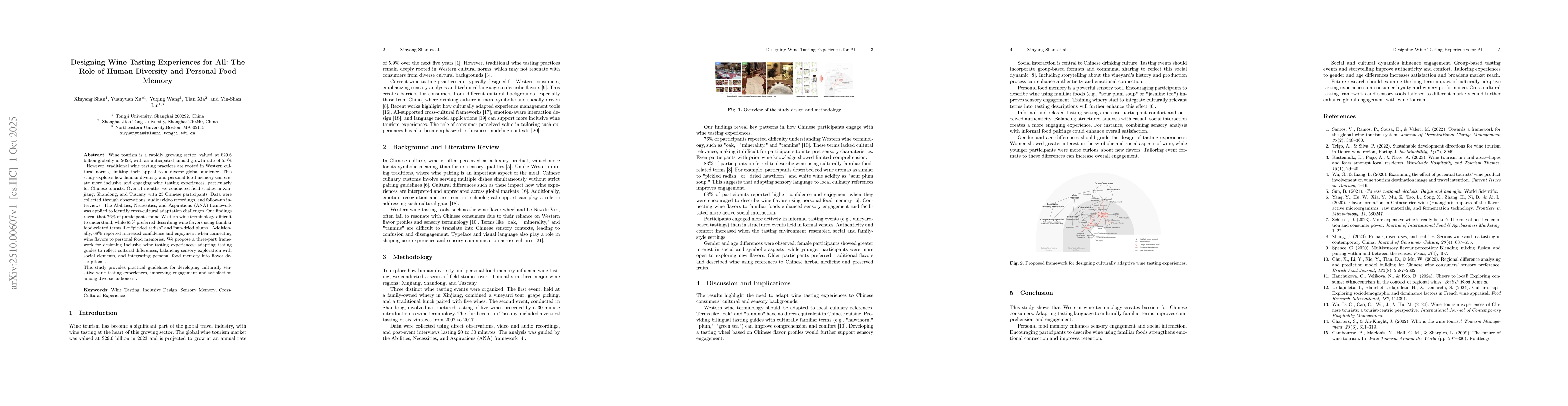 Thumbnail for Designing Wine Tasting Experiences for All: The role of Human Diversity
  and Personal food memory