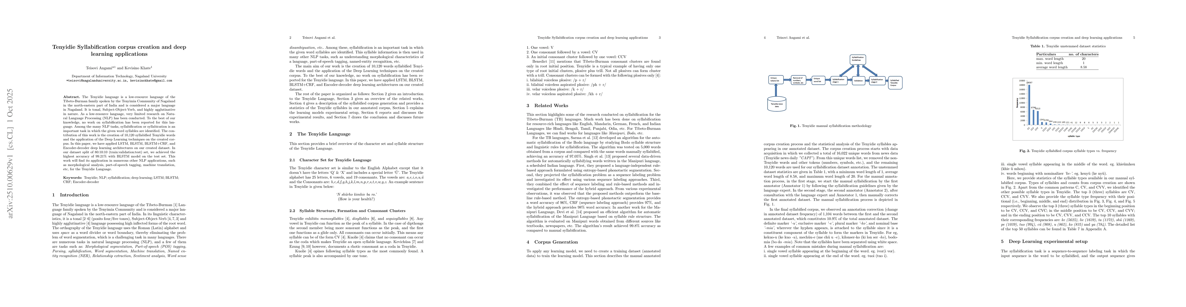 Thumbnail for Tenyidie Syllabification corpus creation and deep learning applications