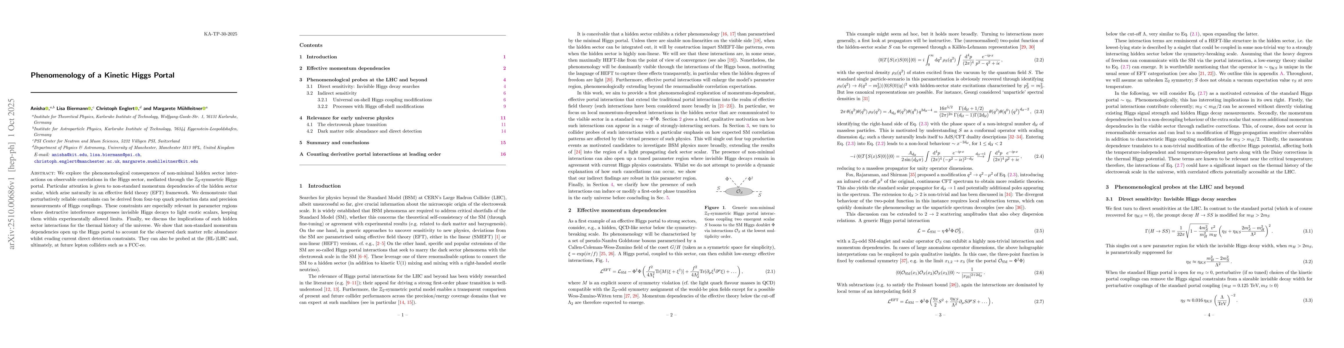 Thumbnail for Phenomenology of a Kinetic Higgs Portal