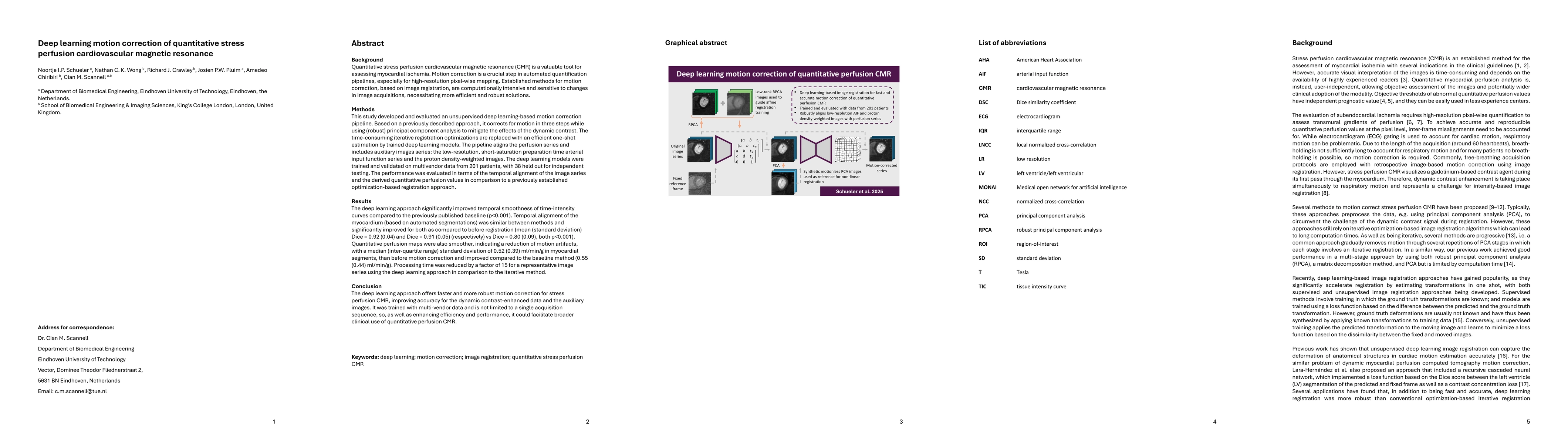 Thumbnail for Deep learning motion correction of quantitative stress perfusion
  cardiovascular magnetic resonance
