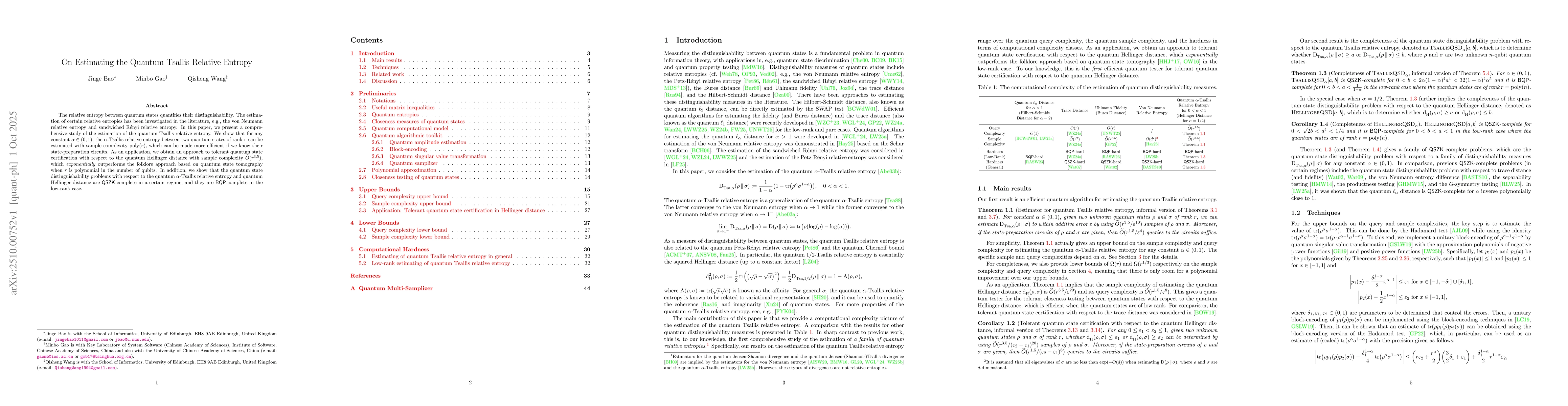 Thumbnail for On Estimating the Quantum Tsallis Relative Entropy