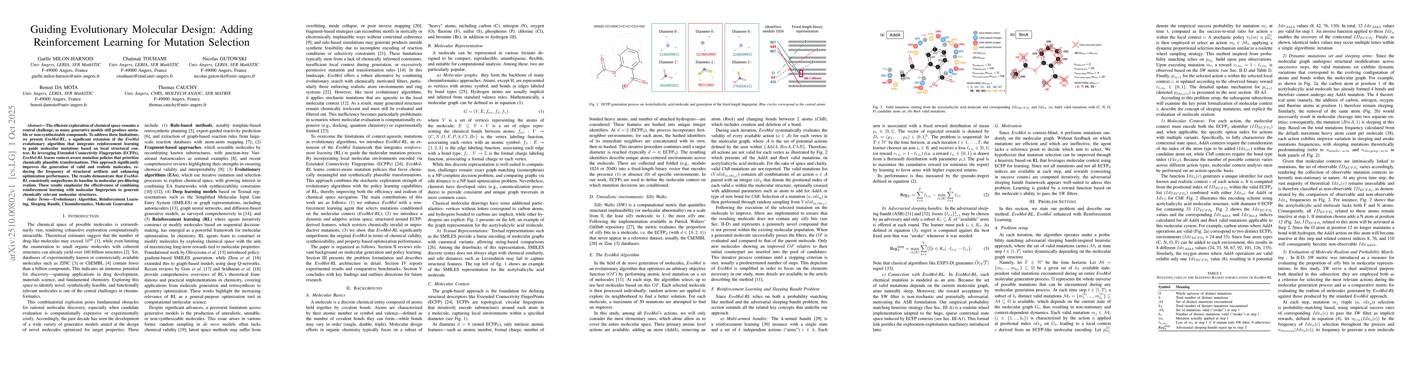 Thumbnail for Guiding Evolutionary Molecular Design: Adding Reinforcement Learning for
  Mutation Selection