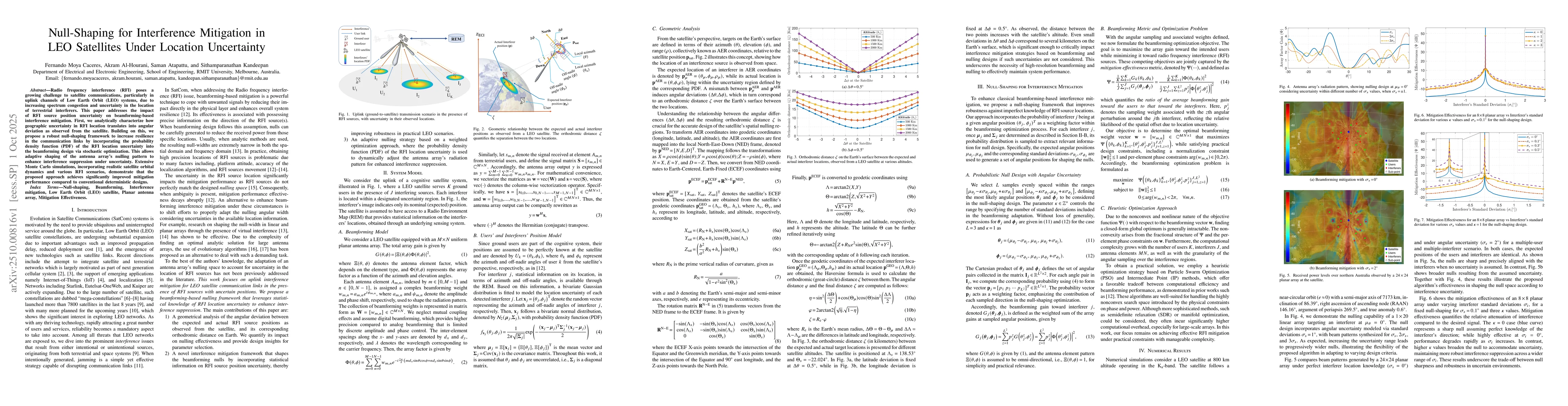 Thumbnail for Null-Shaping for Interference Mitigation in LEO Satellites Under
  Location Uncertainty