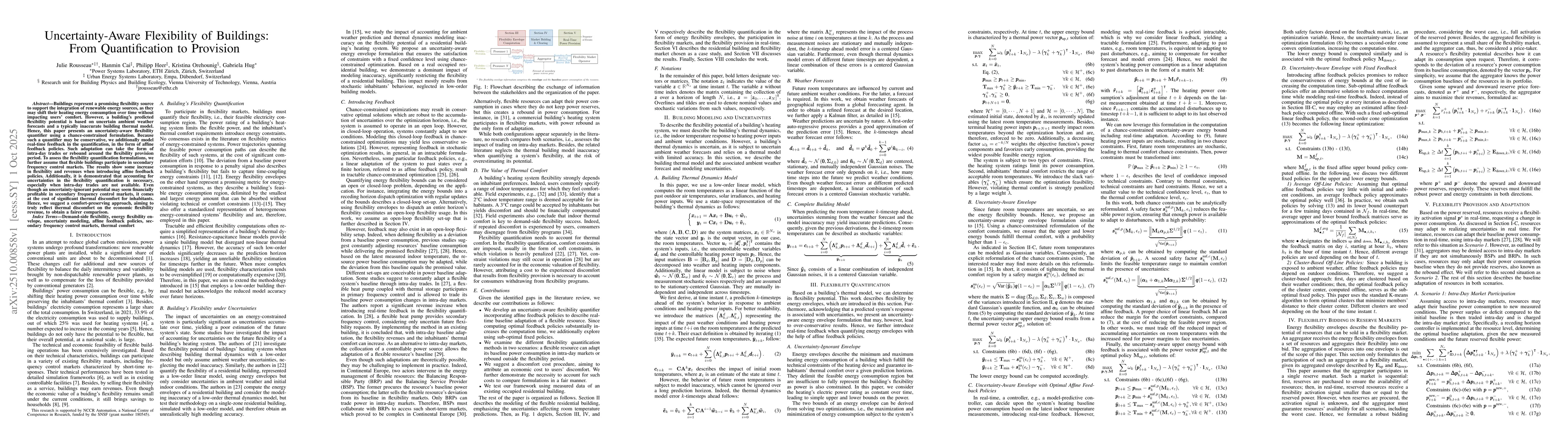 Thumbnail for Uncertainty-Aware Flexibility of Buildings: From Quantification to
  Provision